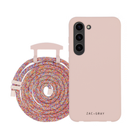 Samsung S23 ROSÉ PINK CASE + RAINBOW RED CORD