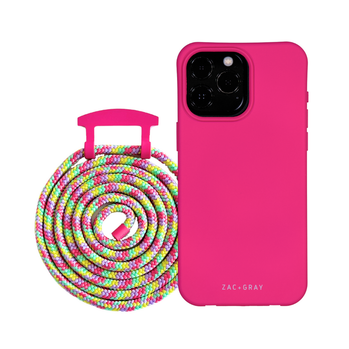 iPhone 13 Pro Max HOT PINK CASE + CORD - MAGSAFE