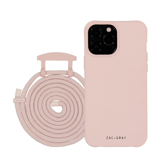 iPhone 12 and 12 Pro ROSÉ PINK CASE + CORD