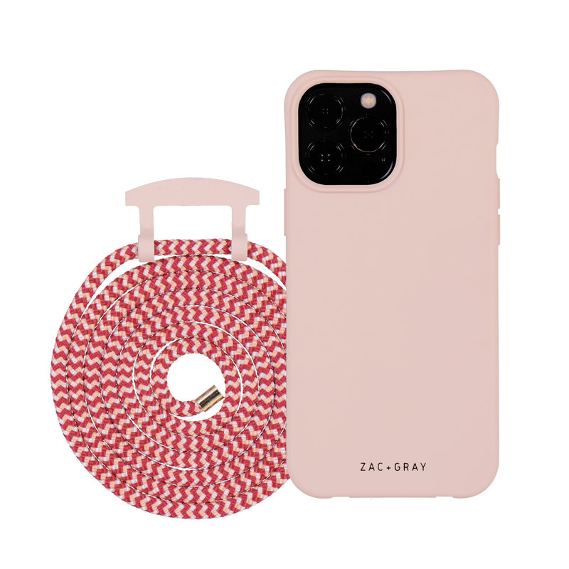 iPhone 16 ROSÉ PINK CASE + CORD - MAGSAFE