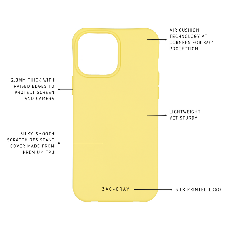 iPhone 14 SUNSHINE YELLOW CASE + CORD