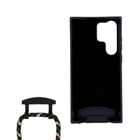 Samsung S24 Ultra MIDNIGHT BLACK CASE + FOREST CORD