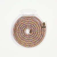 RAINBOW CORD WITH TRANSPARENT HOOK