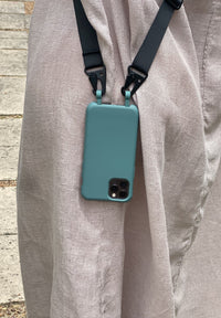 Samsung S24 TIDAL TEAL CASE + MIDNIGHT BLACK STRAP