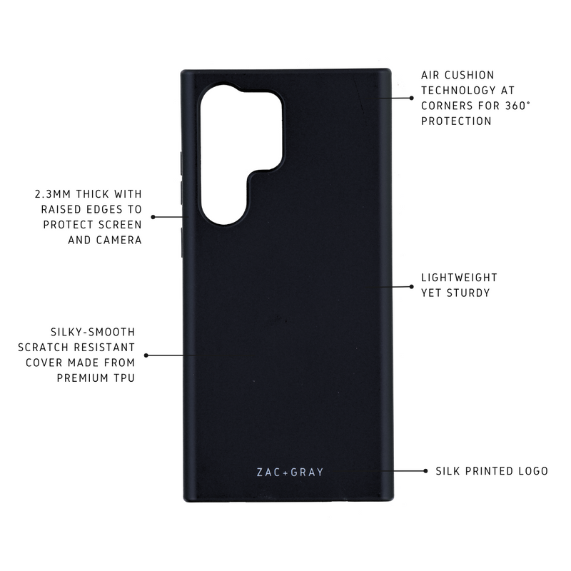 Samsung S23 Ultra MIDNIGHT BLACK CASE