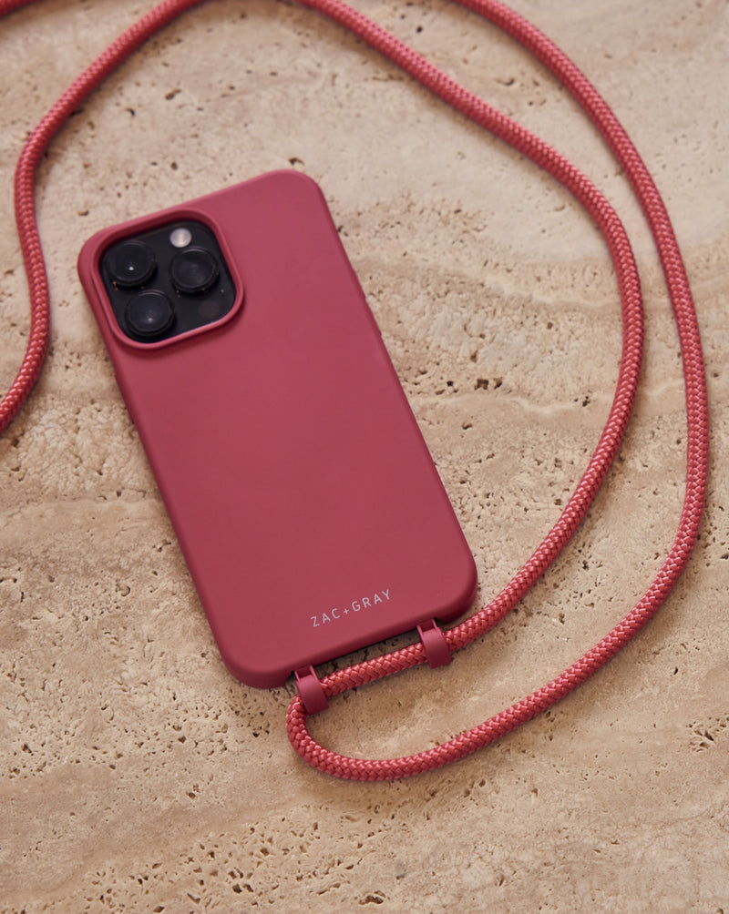 Samsung S24 Plus RASPBERRY RED CASE + RASPBERRY RED CORD