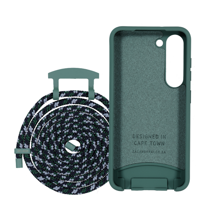 Samsung S23 TIDAL TEAL CASE + OCEAN CORD