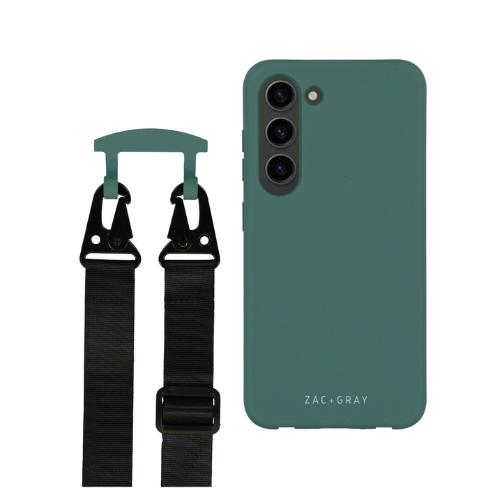 Samsung S23 TIDAL TEAL CASE + MIDNIGHT BLACK STRAP