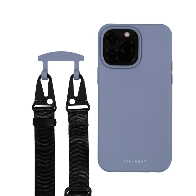 iPhone 14 Plus BLUE FOG CASE + CORD