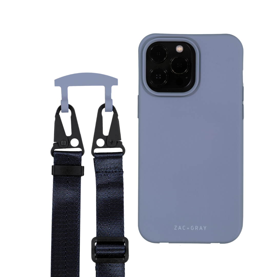 iPhone 16 Pro Max BLUE FOG CASE + CORD