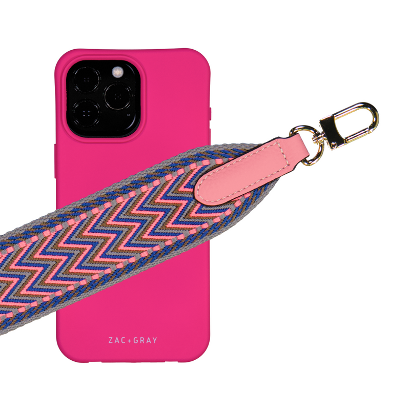 HOT PINK AZTEC PATTERNED STRAP