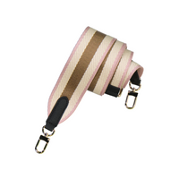 PINK + TAN STRIPE PATTERNED STRAP