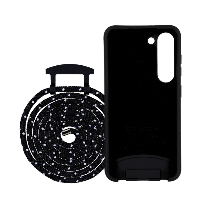 Samsung S23 MIDNIGHT BLACK CASE + MIDNIGHT SKY CORD