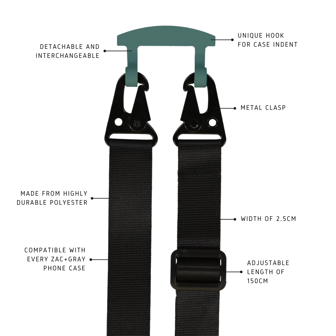 a picture of a pair of black suspenders